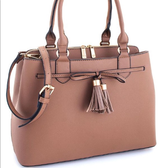 Taupe handbag - Picture 1 of 4
